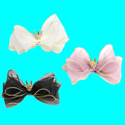 Pet Accessories Three-Dimensional Bow Hairpin Crown for All Cats Dog Bow Hairpin Headdress Dog Bows Dog Hair Bows Dog Headdress