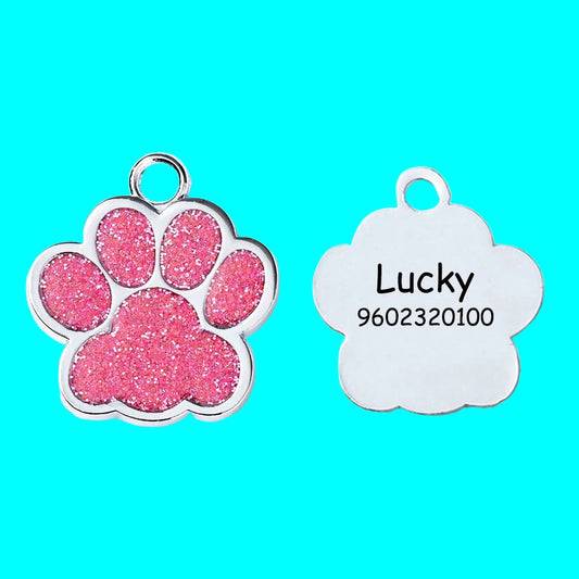 Personalized Pet Cat Dog ID Tag Collar Accessories Custom Engraved Necklace Chain Charm Supplies for Dog Tag Name Products